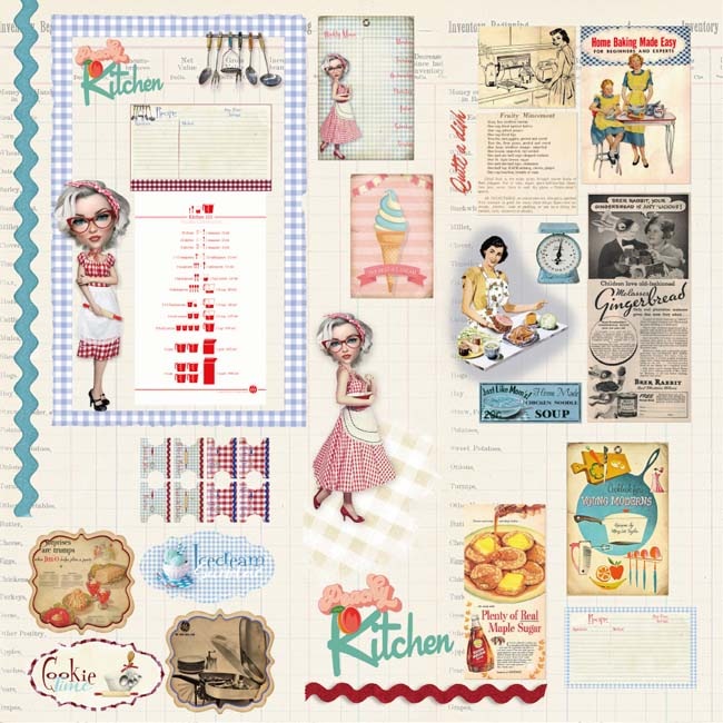 ��50%OFF SALE��MP-60276 Vintage Recipes Peachy C-7-1