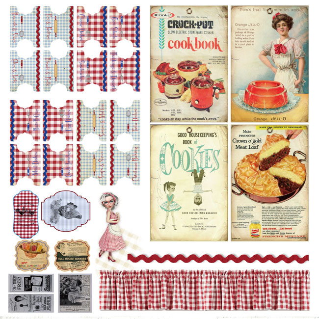 ��50%OFF SALE��MP-60277 Vintage Recipes Retro Cook Book C-7-2