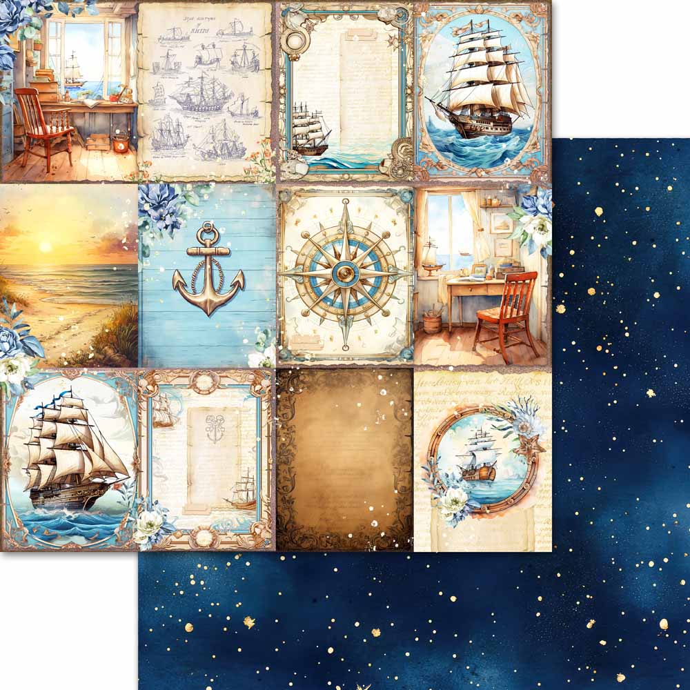 MP-61659 Sail Away 12x12 Coastal
