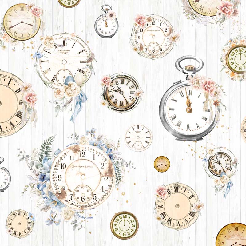 MP-60903 Dusty Blue Floral 12x12 Bloom and Grow