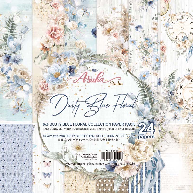 MP-60904 Dusty Blue Floral 6x6 Collection Pack 