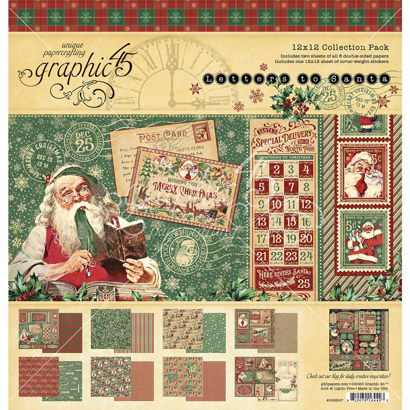 30%OFF̲ʡGR-4502697 Letters to Santa 12x12 Collection Pack with Stickers