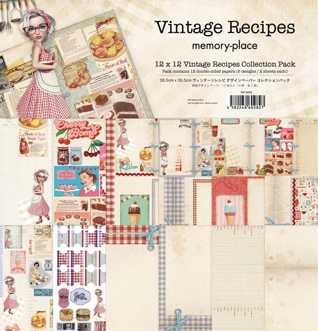 ��50%OFF SALE��MP-60282 Vintage Recipes 12x12 Collection Pack