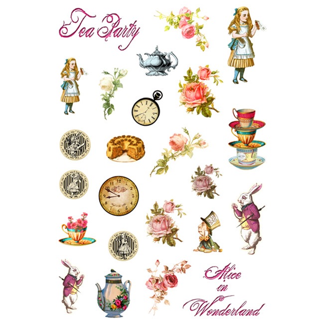 MP-60312 Die Cut Alice's Tea Party