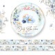 MP-61128 Dusty Blue Floral Washi Tape 1 