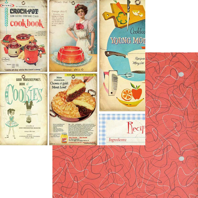 ��50%OFF SALE��MP-60283 Vintage Recipes 6x6 Collection Pack