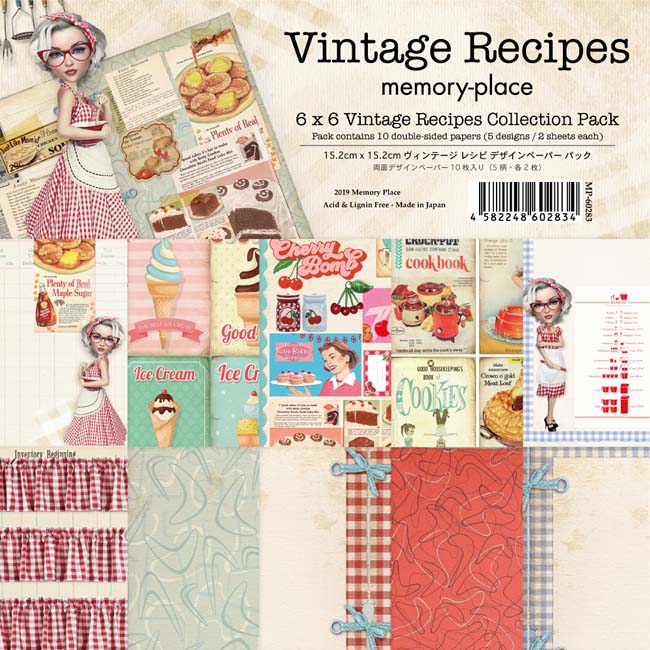 ��50%OFF SALE��MP-60283 Vintage Recipes 6x6 Collection Pack