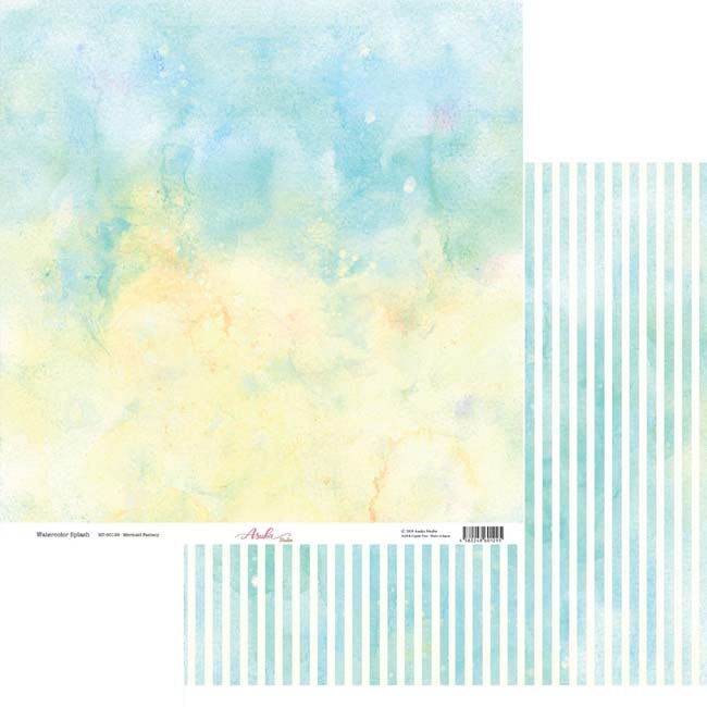 ��50%OFF SALE��MP-60166 12X12 Watercolor Splash Collection Paper Pack