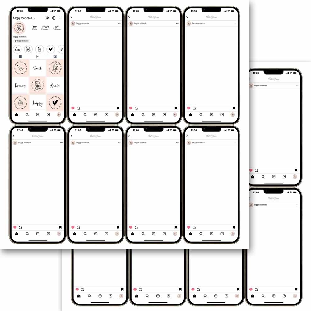 MP-61769 Kawaiiphone Happy Moments Pink 12x12