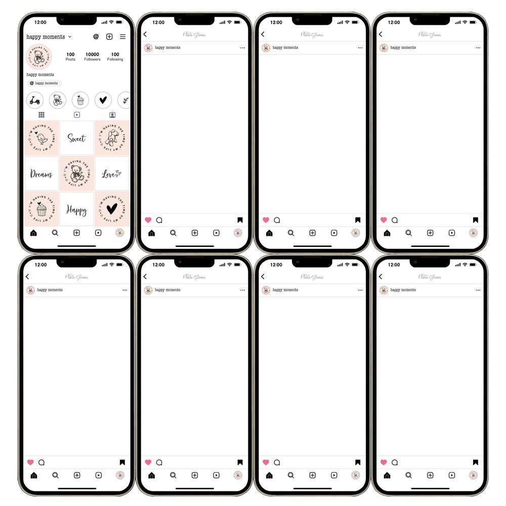 MP-61769 Kawaiiphone Happy Moments Pink 12x12