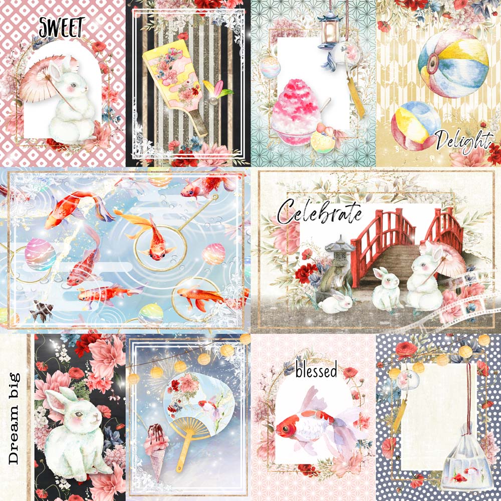MP-61232 Moon Bunny Celebration 12x12 Celebrate