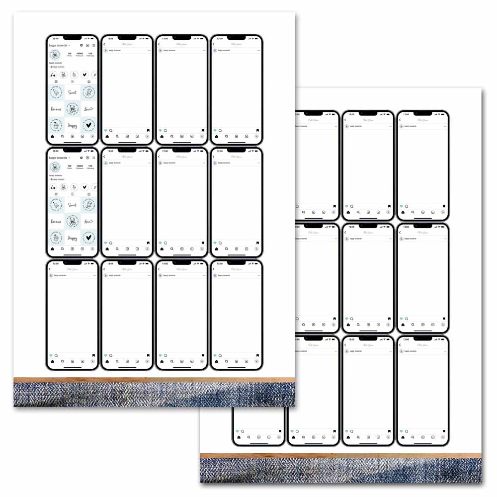 MP-61833 Kawaiiphone Happy Moments Blue A4