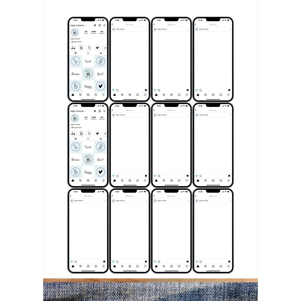 MP-61833 Kawaiiphone Happy Moments Blue A4