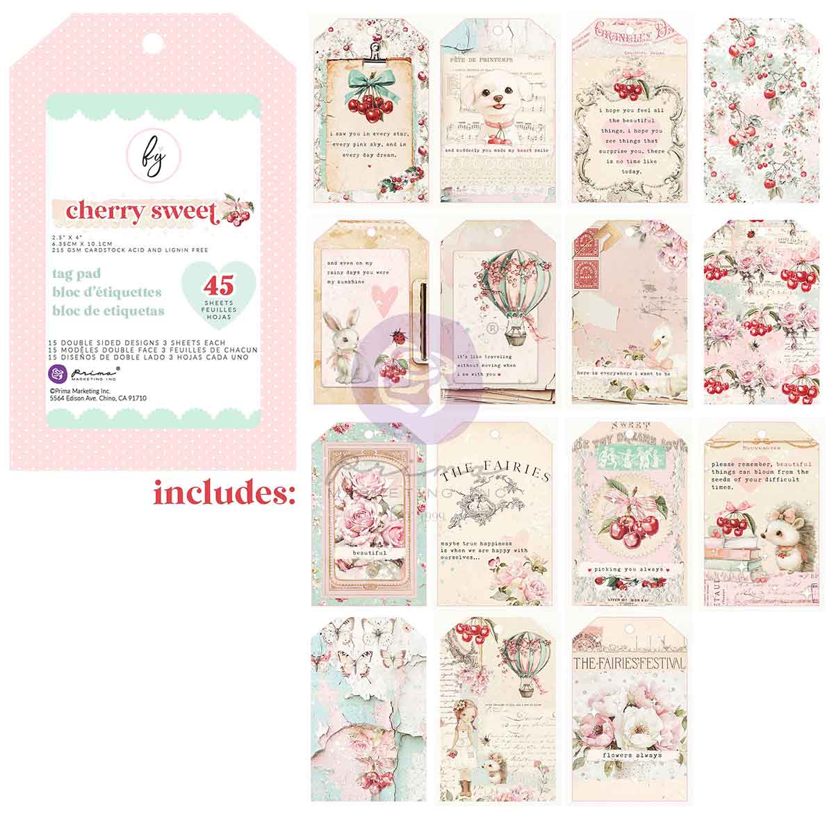30%OFF̲ʡPR-981990 Cherry Sweet Collection Tag Pad