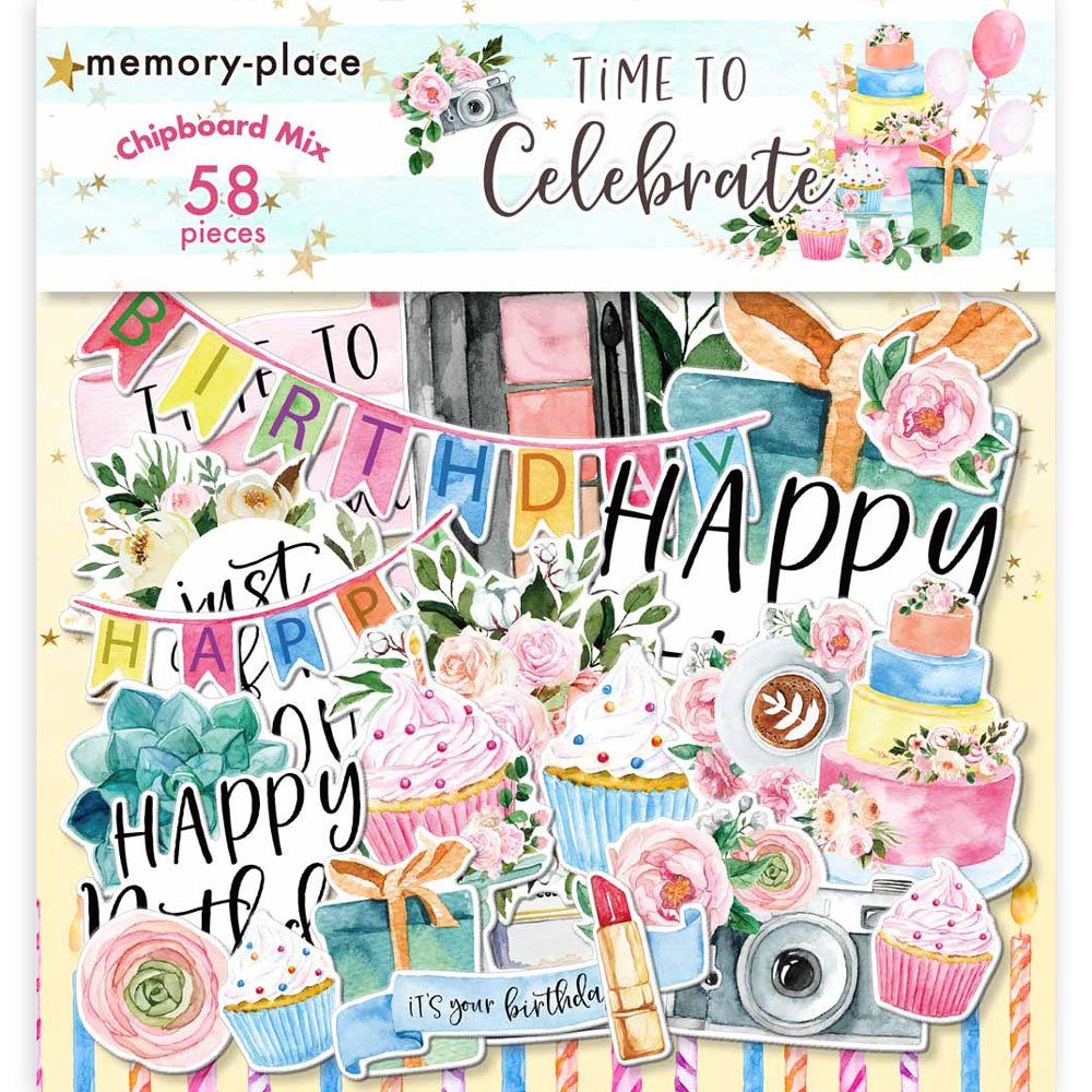 MP-61764 Time to Celebrate Chipboard