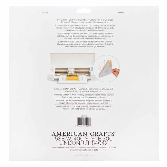 WRMK-661026 Foil Sheets 12 x 12 - Shining Starling