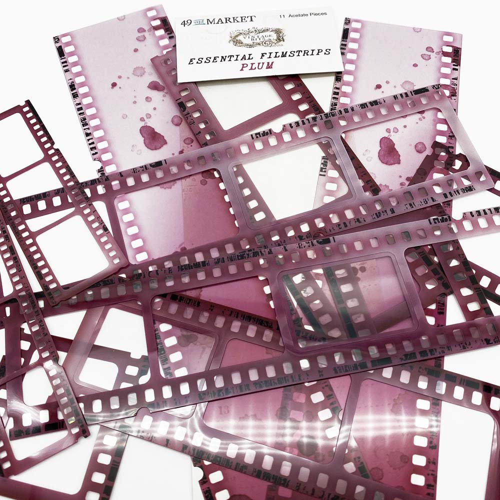 49-VB-37742 Vintage Bits Essential Filmstrips PLUM