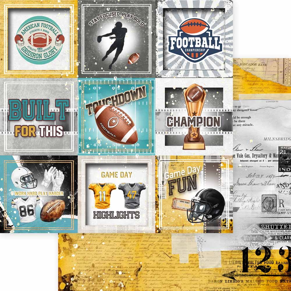 MP-61899 Touchdown Football 12x12 Collection Pack