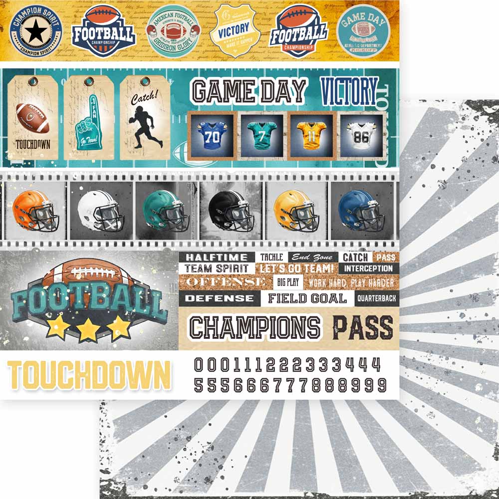 MP-61899 Touchdown Football 12x12 Collection Pack