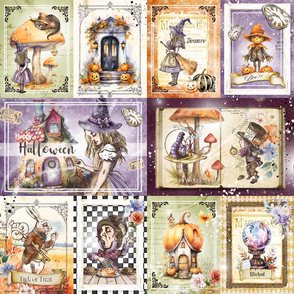 MP-61752 Halloween in Wonderland 12x12 Curious