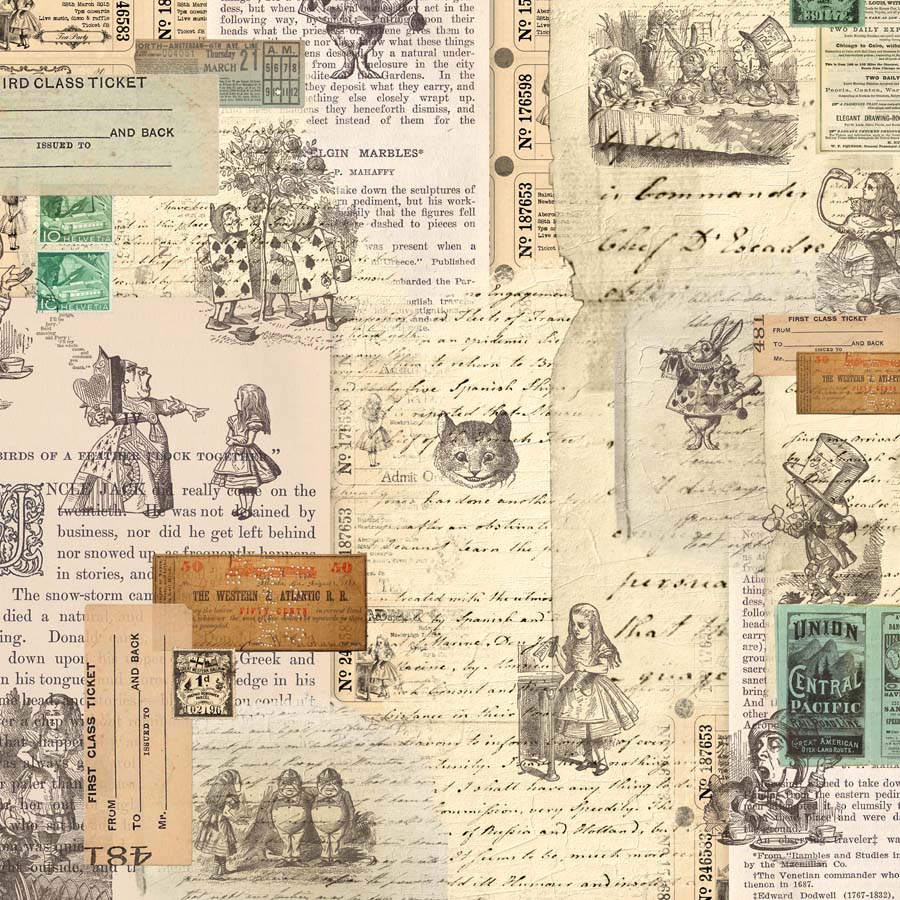 MP-60974 Wonderland Collage Origami Paper