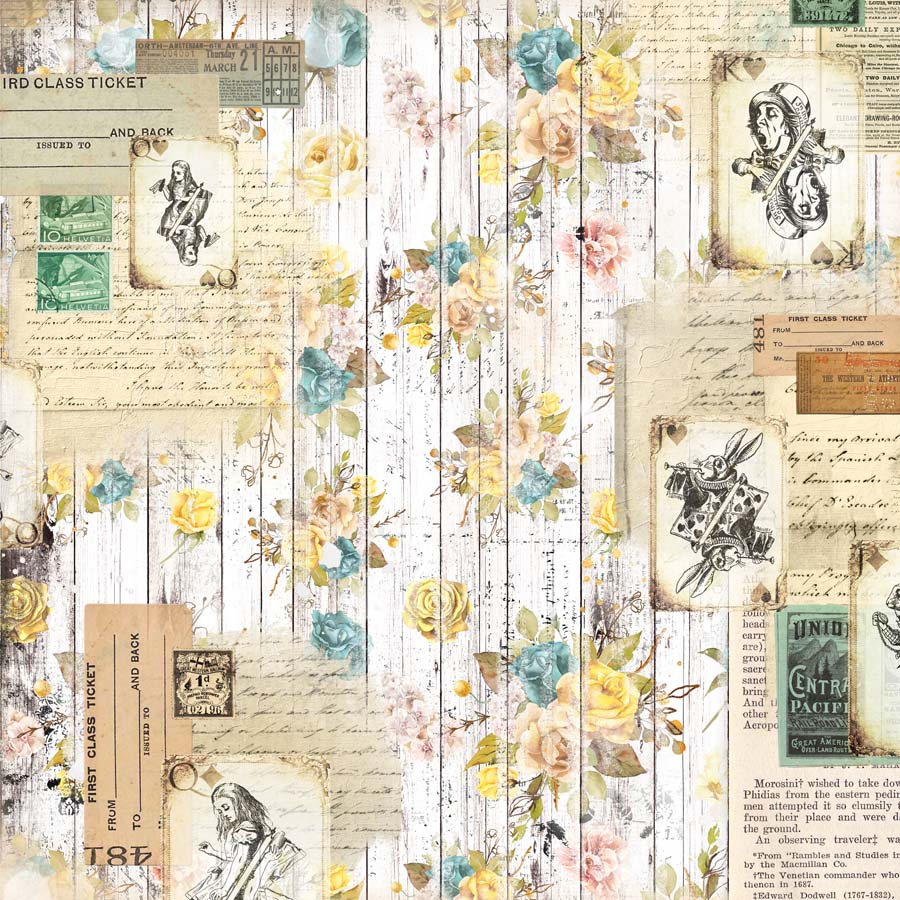 MP-60974 Wonderland Collage Origami Paper