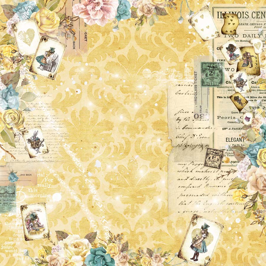 MP-60974 Wonderland Collage Origami Paper