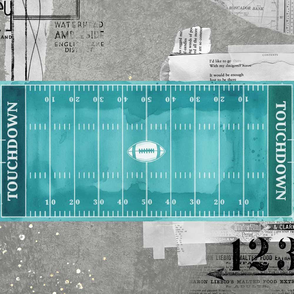 MP-61902 Touchdown Football 12x12 Touchdown