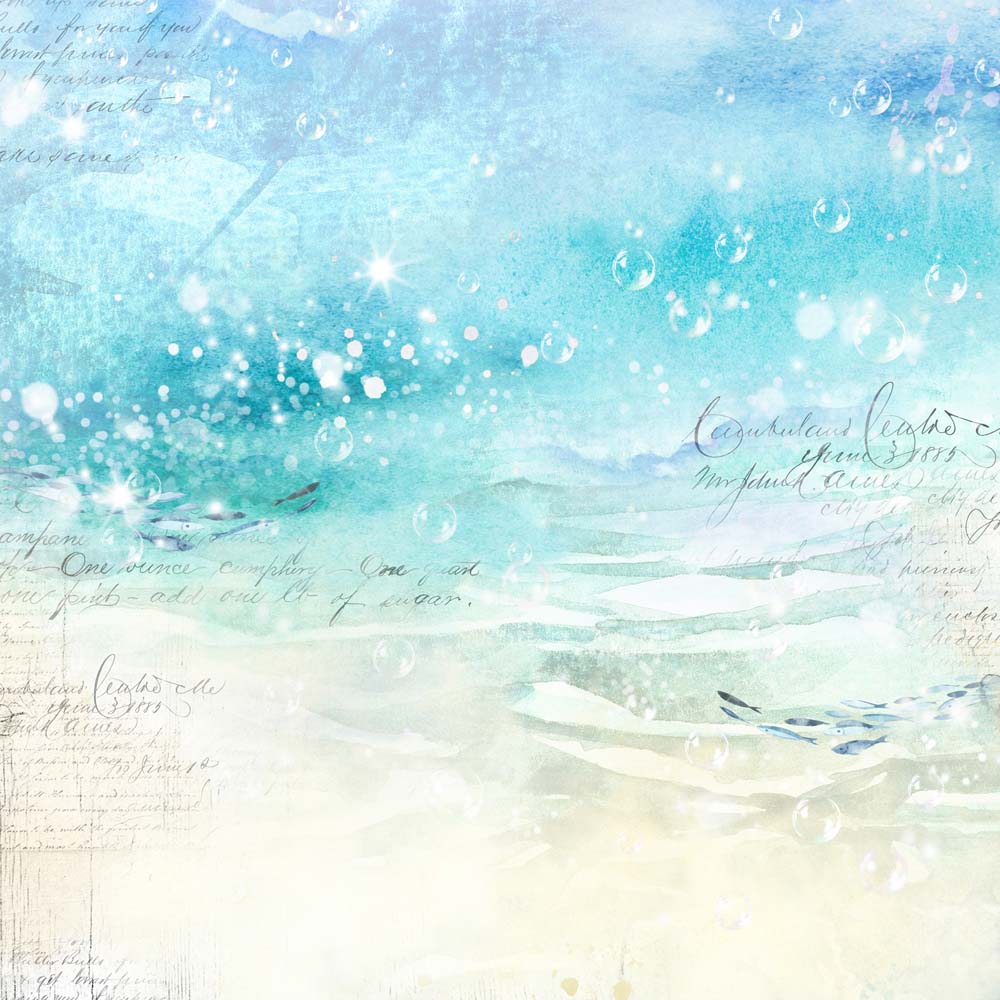 MP-60624  Welcome to Paradise Simple Style 12x12 Blue Ocean