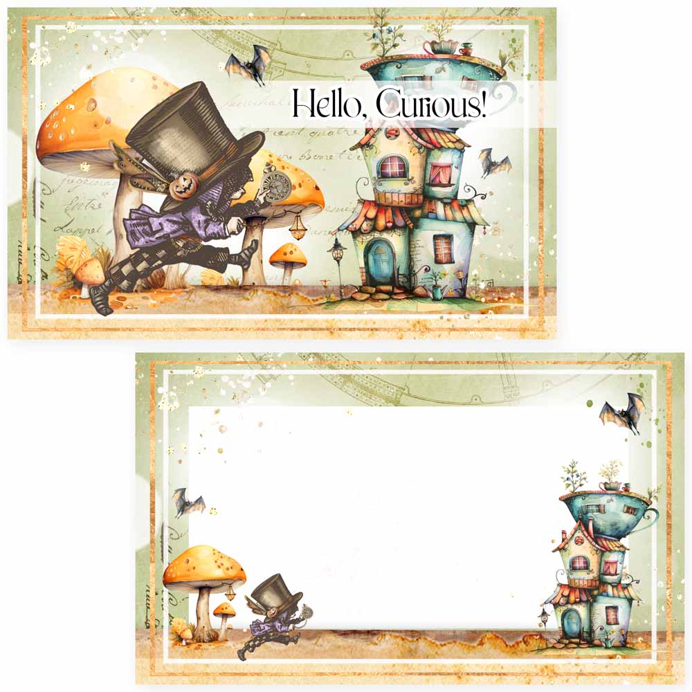MP-61758 Halloween in Wonderland Journaling Card