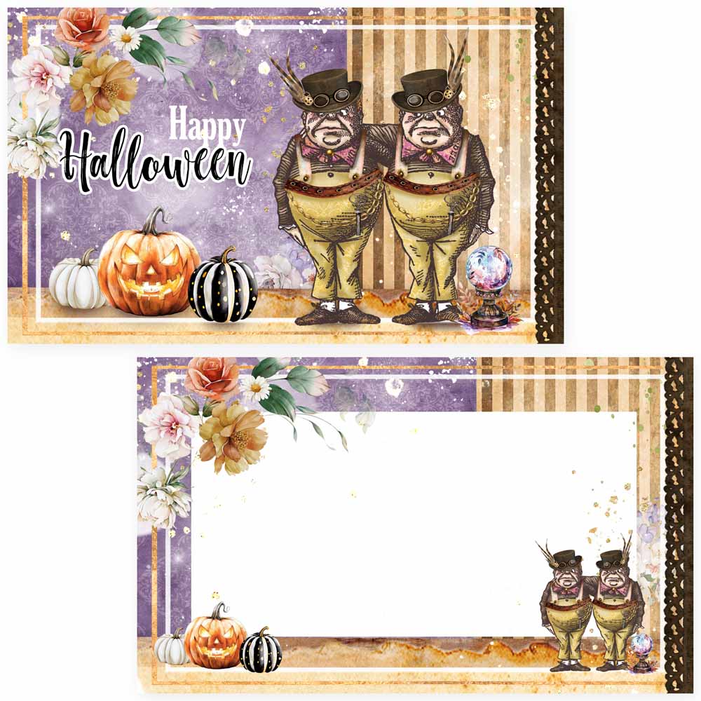 MP-61758 Halloween in Wonderland Journaling Card