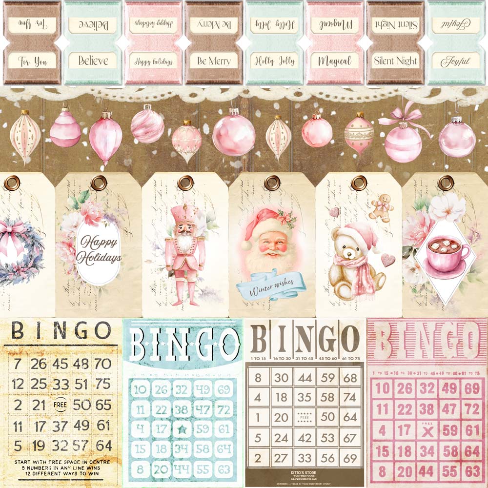 MP-61740 Holly Jolly 12x12 Happy Holidays