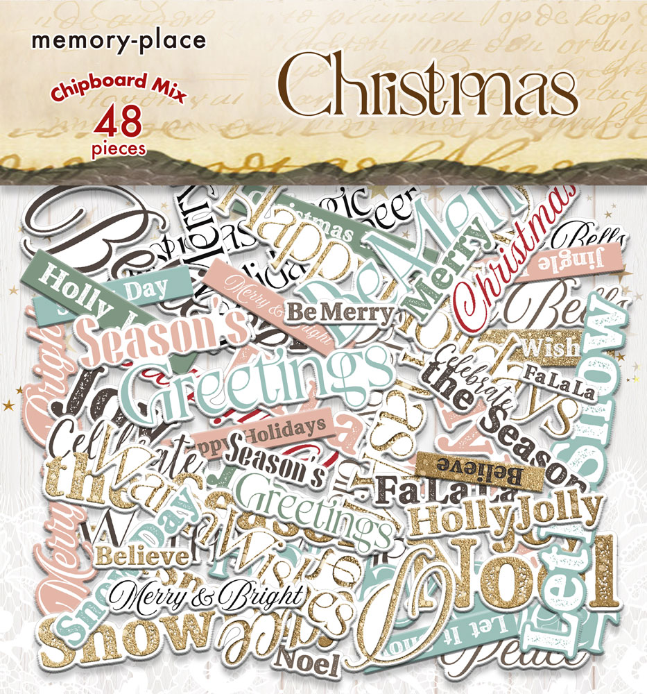 MP-61744 Christmas Chipboard Mix