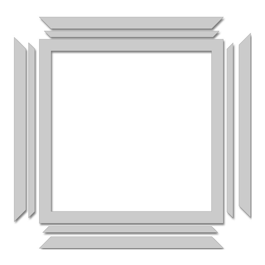 MP-61009 Vintage Frame Chipboard 12x12 ���åץܡ���