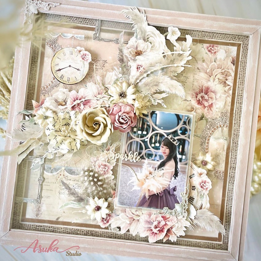 MP-61009 Vintage Frame Chipboard 12x12 ���åץܡ���