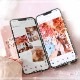 ޤʪSmartphone Minibook Leather Peach Blossom-åȸꥪꥸʥڡѡåץܡɡ쥯ȥ٥դ-