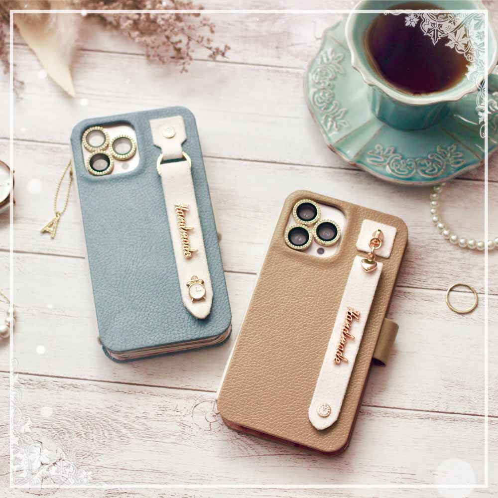 ޤʪSmartphone Minibook Leather Dusty Blue-åȸꥪꥸʥڡѡåץܡɡ쥯ȥ٥դ-