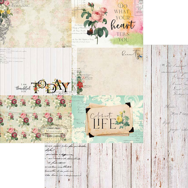 MP-60480 Floral Tapestry 4x6 Journaling Cards Collection Pack