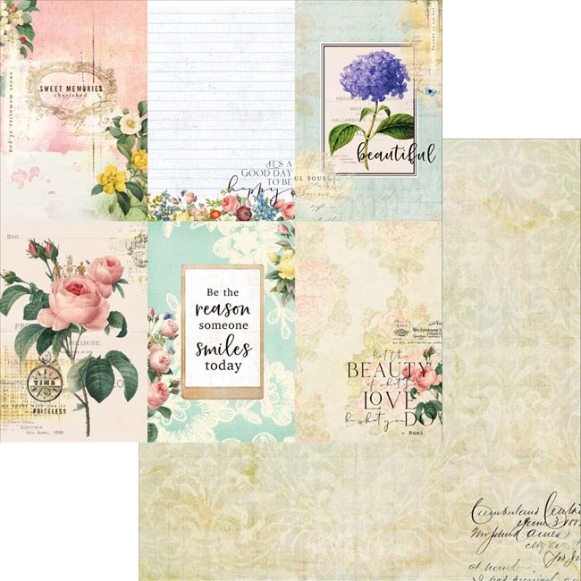 MP-60480 Floral Tapestry 4x6 Journaling Cards Collection Pack