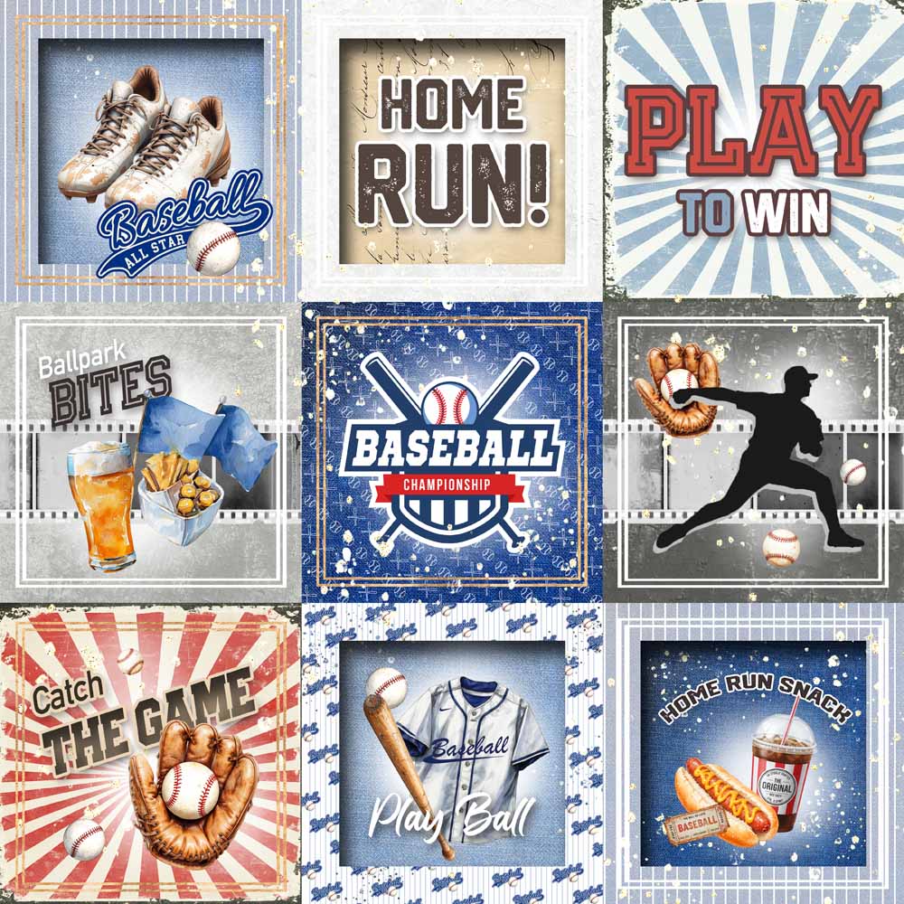 MP-61913 Baseball 12x12 Play To Win