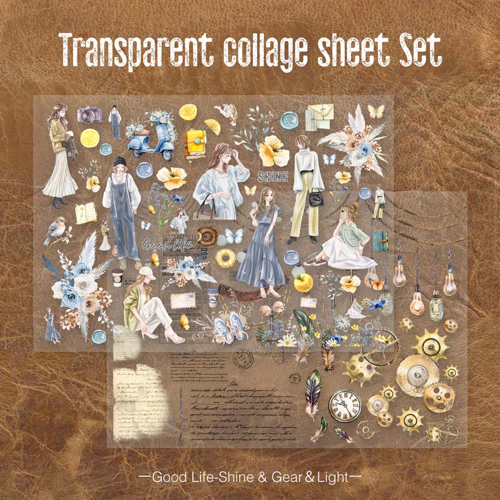 MP-61555 Transparent Collage Sheet Set B