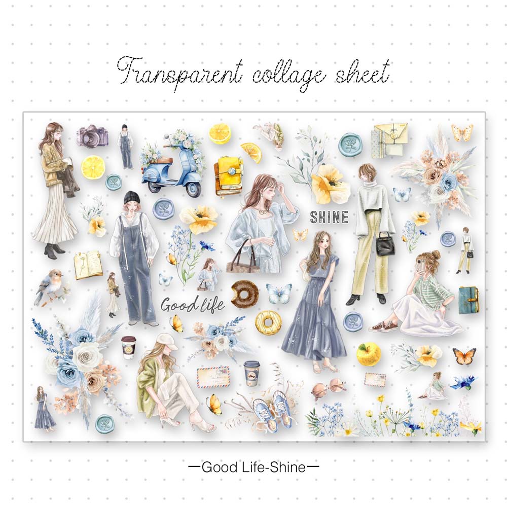 MP-61555 Transparent Collage Sheet Set B