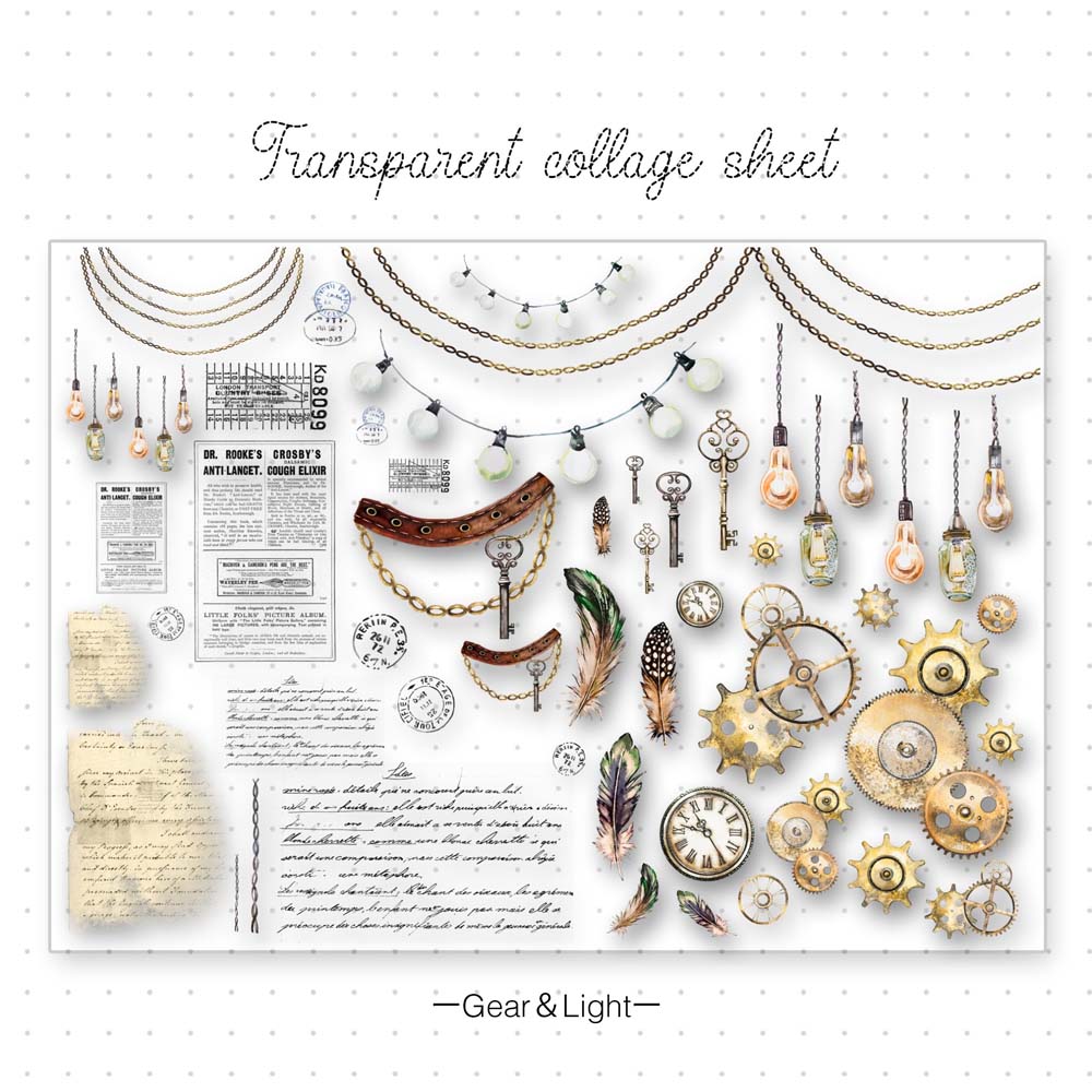 MP-61555 Transparent Collage Sheet Set B