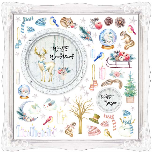 ��50%OFF SALE��MP-60293 12x12 Winter Wonderland Celebrate the season