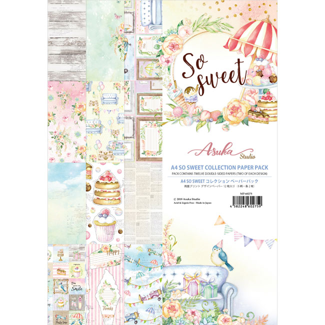 ��50%OFF SALE��MP-60275 A4 So Sweet Collection Paper Pack 12������