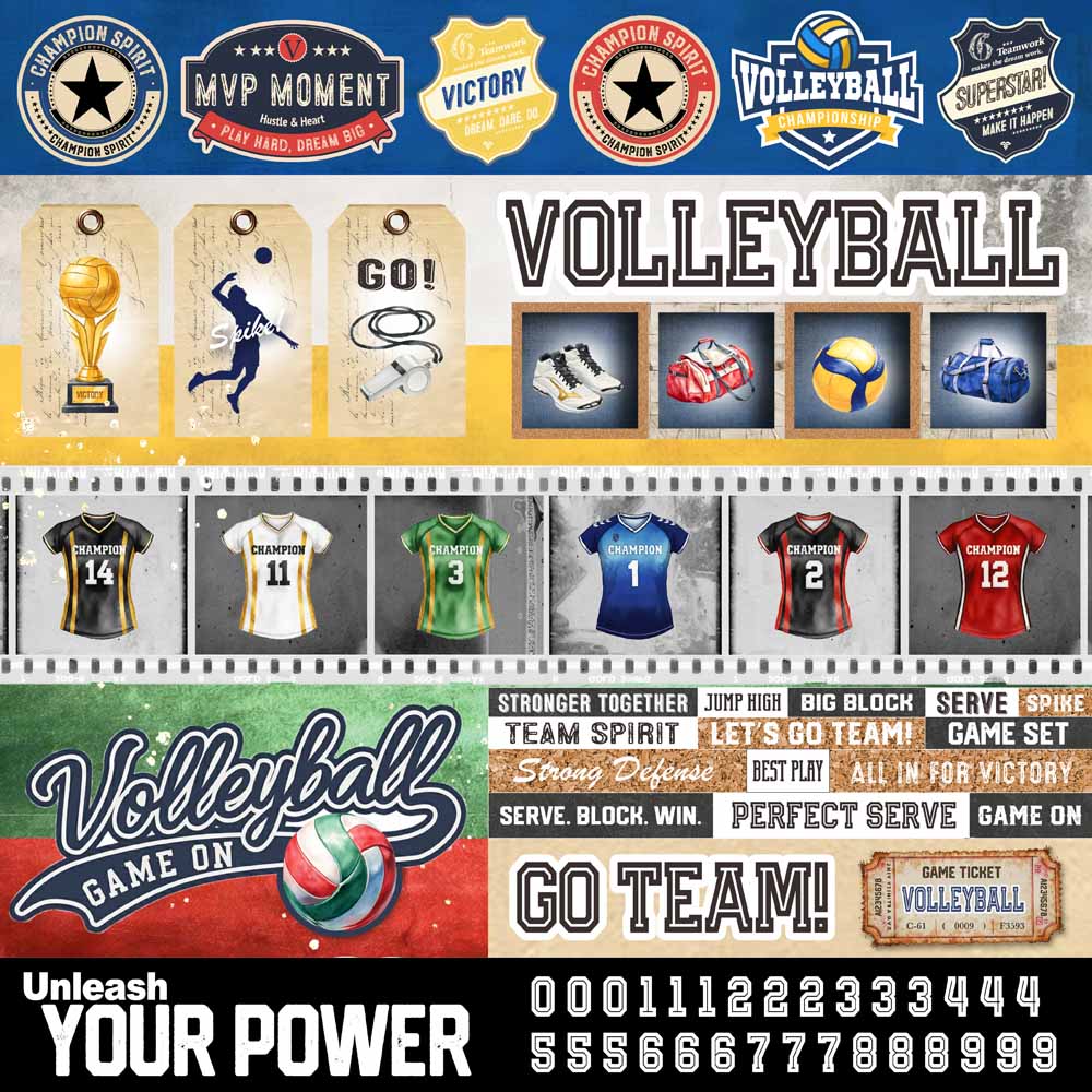 MP-61921 Vollyball 12x12 Volleyball