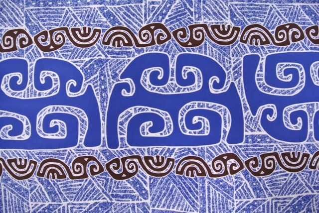 テ ファレ マオヒ 1メートル [ロイヤル/ブラウン] | 生地 | | フラ