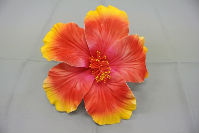 ラージハイビスカス ヘアクリップ（レインボー）