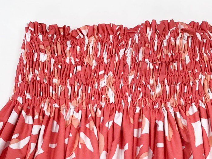 オリジナルパウスカート3.6m75cm丈 オヒ メリア（サーモンピンク