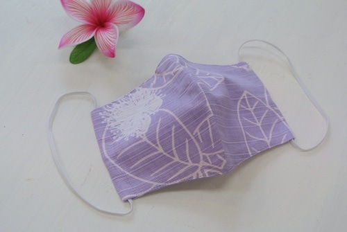 トロピカルマスク　グァバレーン（ラベンダー　綿100％）